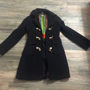 J Crew Toggle Pea Coat Blue size 2